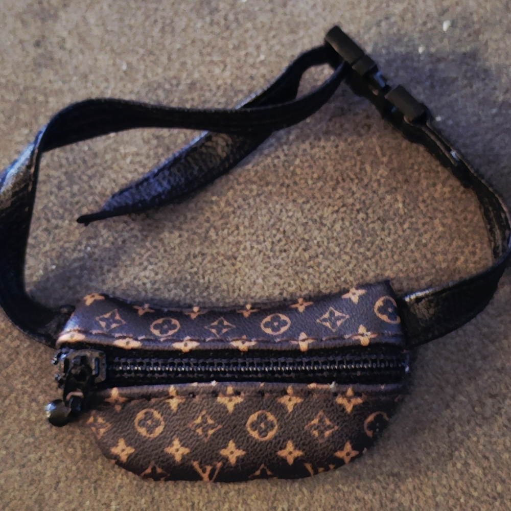 Limited Dark Brown Monogram Belt Bag For Labubu